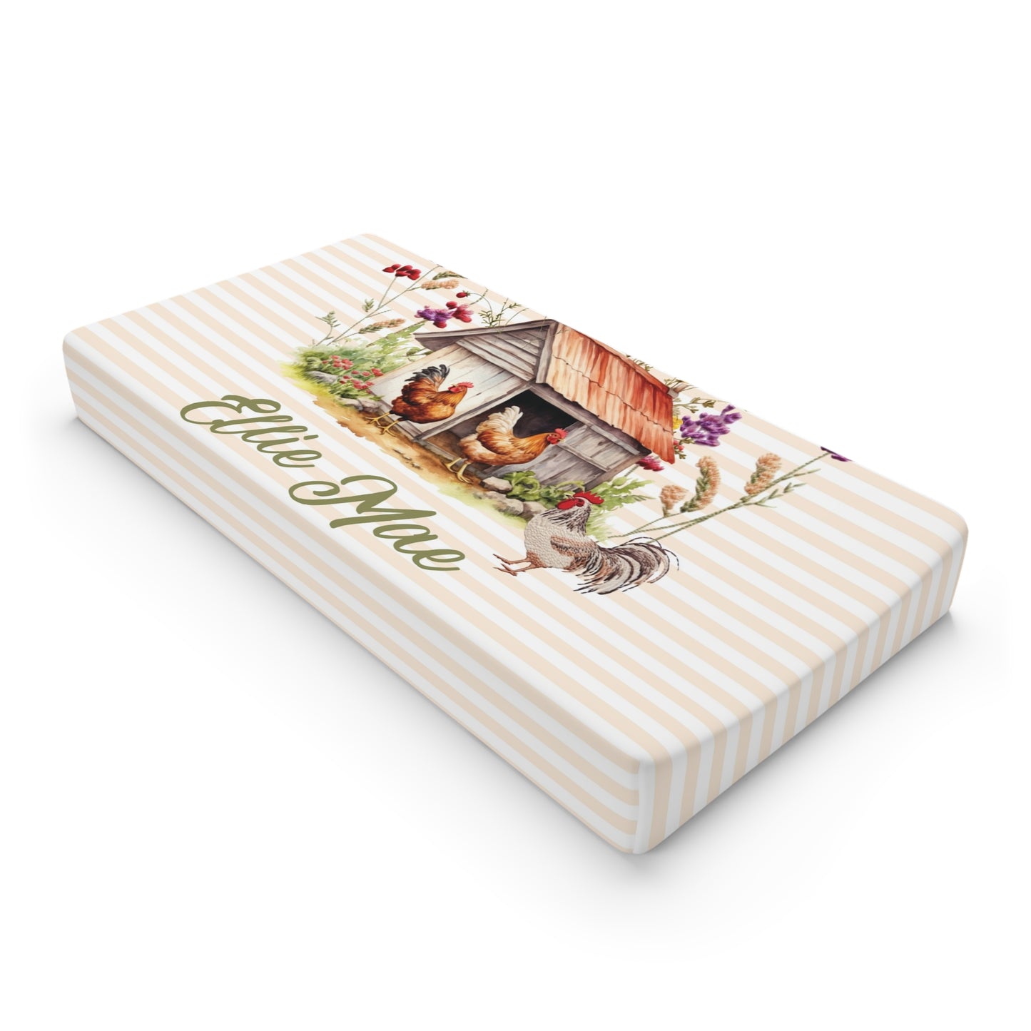 Chicken Coop Charm; Custom - Baby Changing Pad Cover