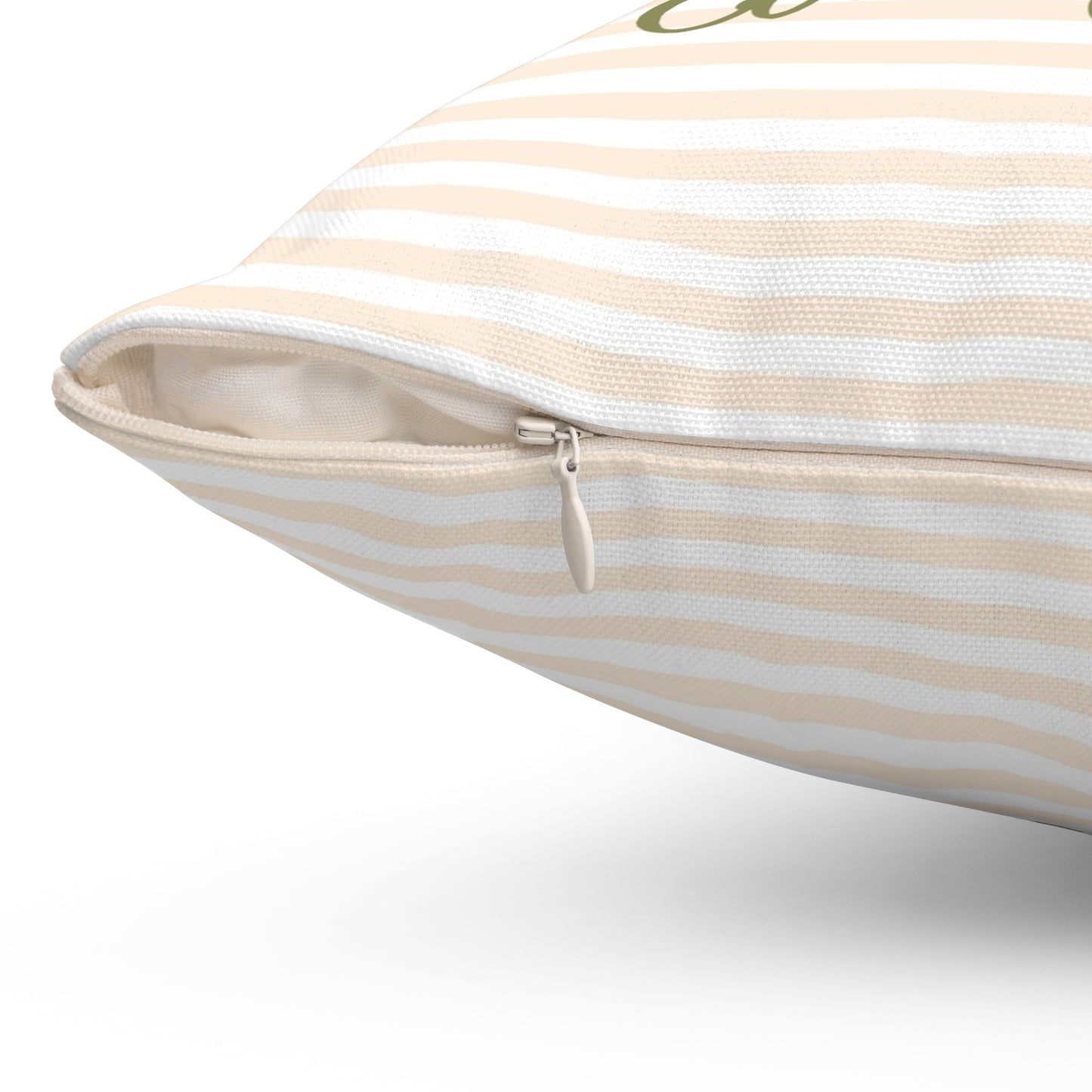 Chicken Coop Charm; Custom - Spun Polyester Square Pillow