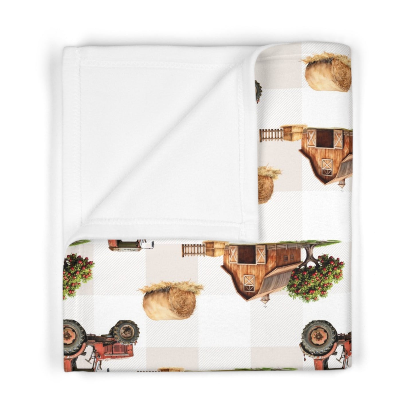 Barnyard Bliss; Pattern - Soft Fleece Baby Blanket