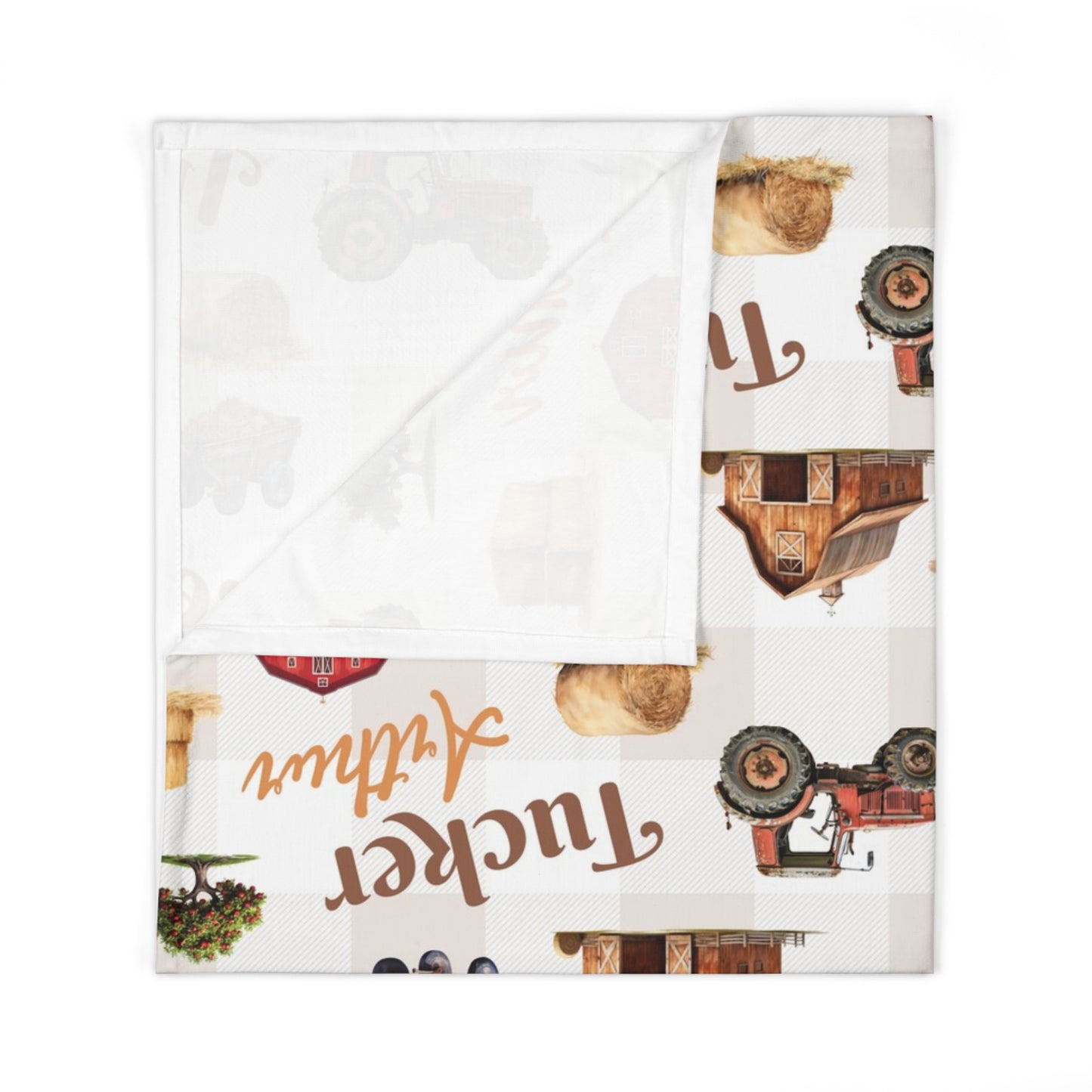 Barnyard Bliss; Custom Pattern - Baby Swaddle Blanket