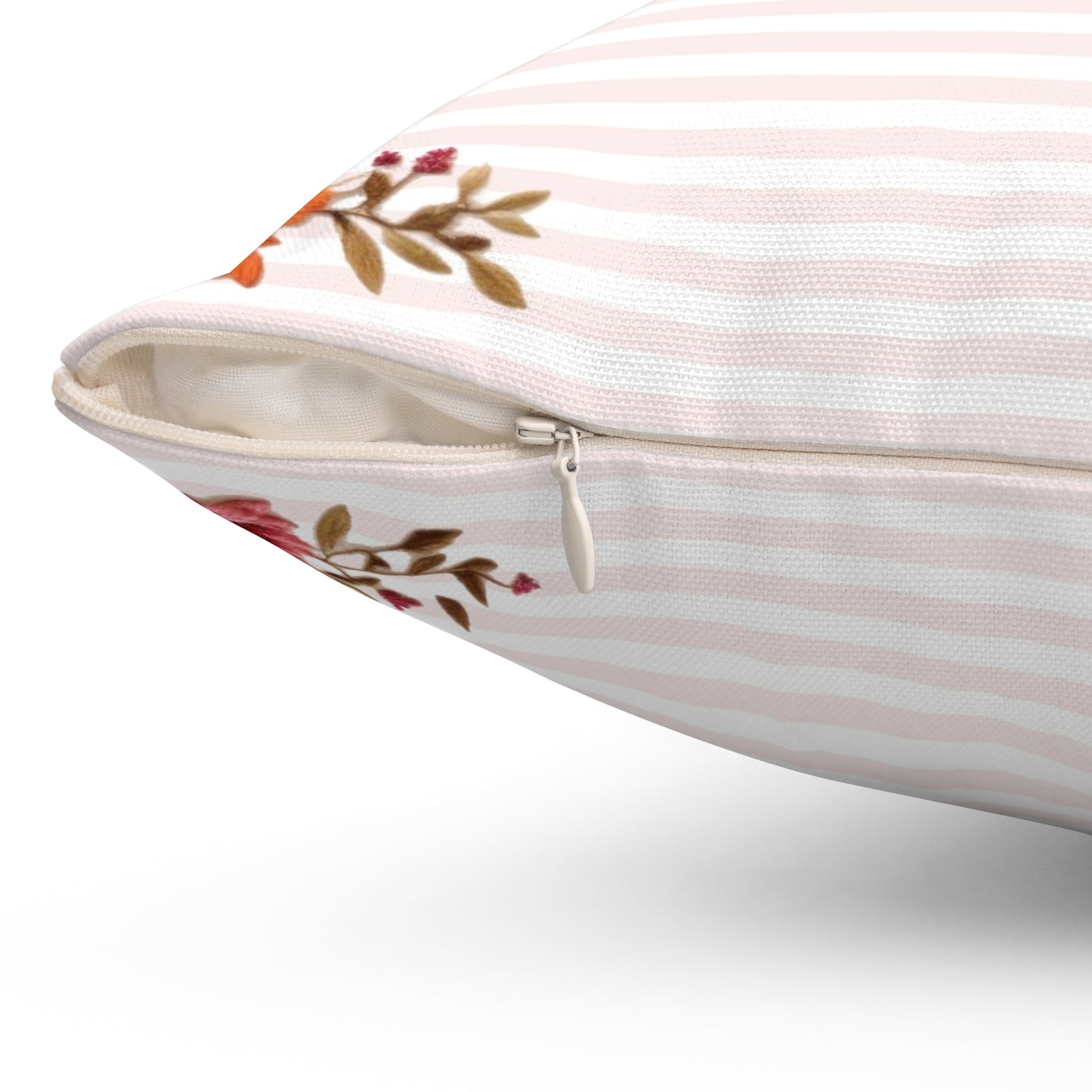Bountiful Berries and Bows; Custom - Spun Polyester Square Pillow