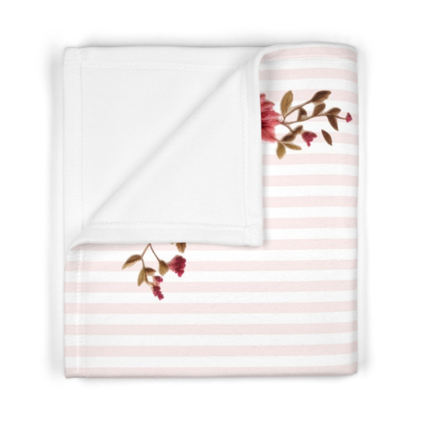 Bountiful Berries and Bows; Custom - Soft Fleece Baby Blanket