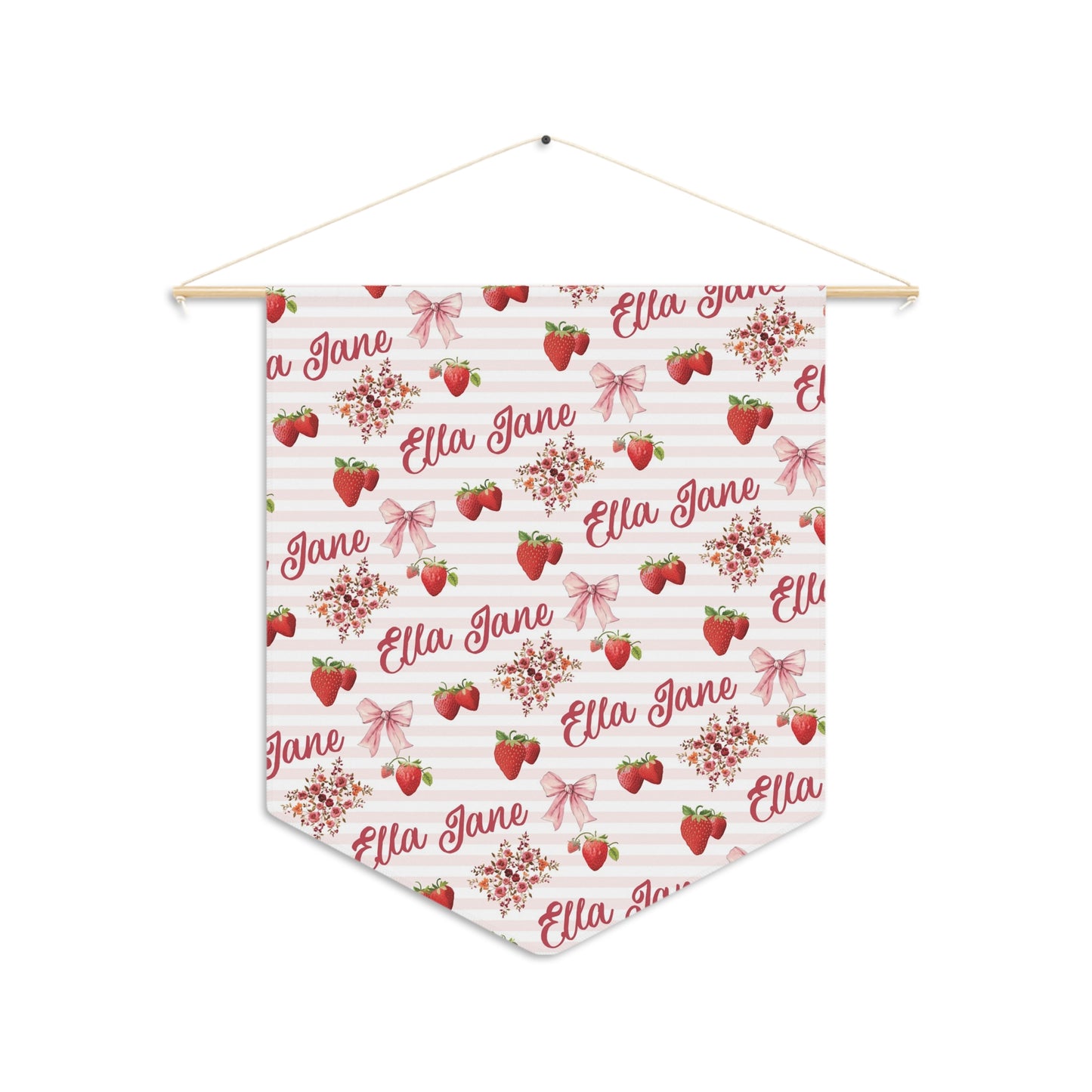 Bountiful Berries and Bows; Custom Pattern - Pennant