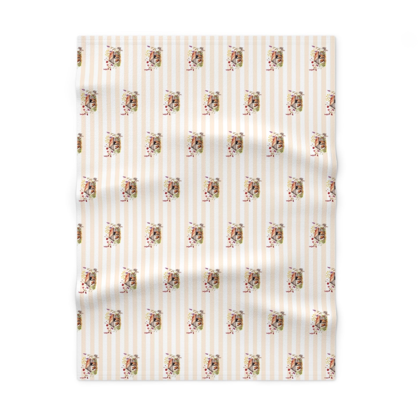 Chicken Coop Charm; Pattern - Soft Fleece Baby Blanket