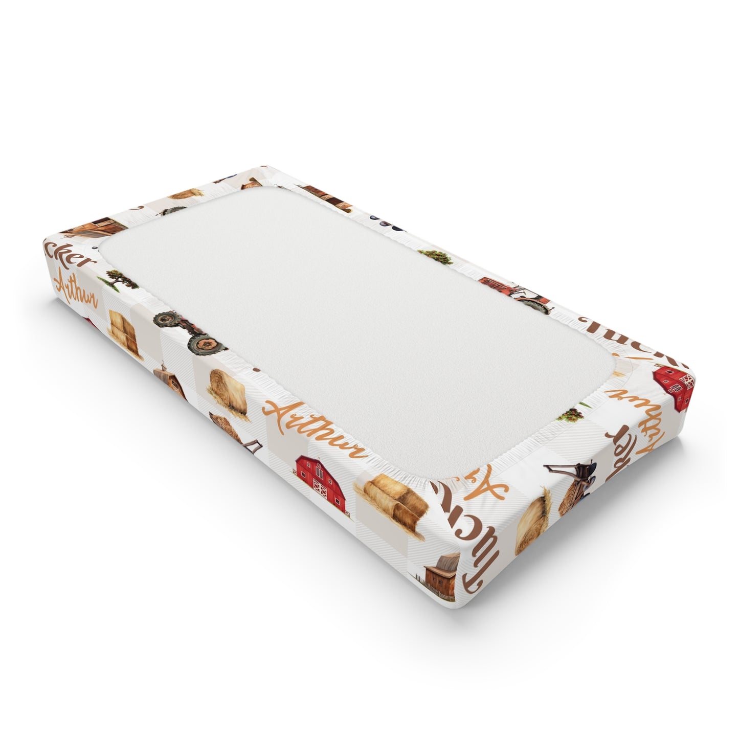 Barnyard Bliss; Custom Pattern - Baby Changing Pad Cover
