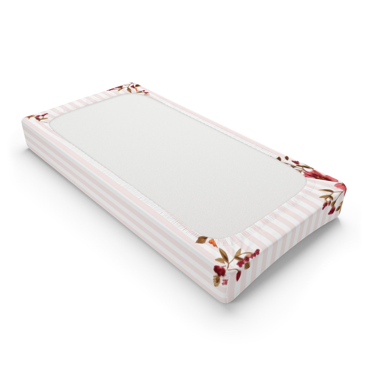 Bountiful Berries and Bows; Custom - Baby Changing Pad Cover