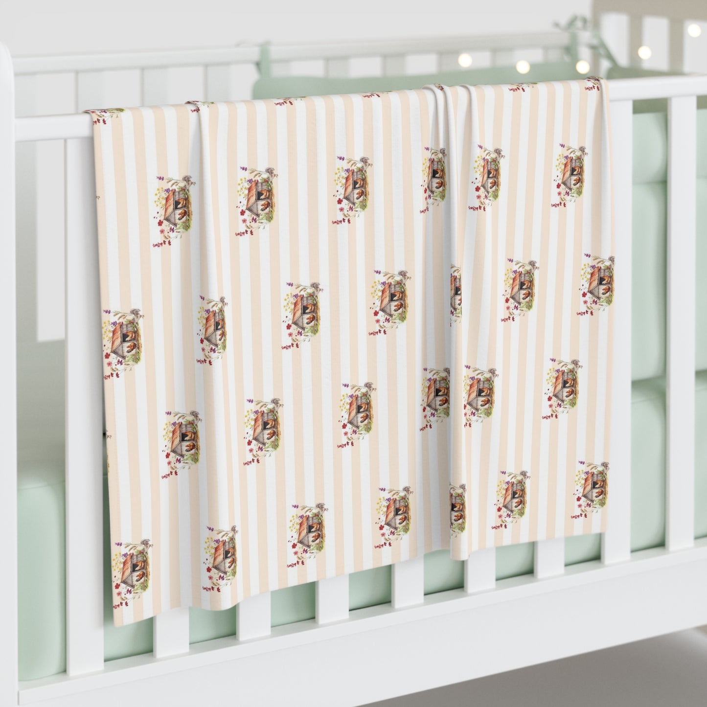 Chicken Coop Charm; Pattern - Baby Swaddle Blanket