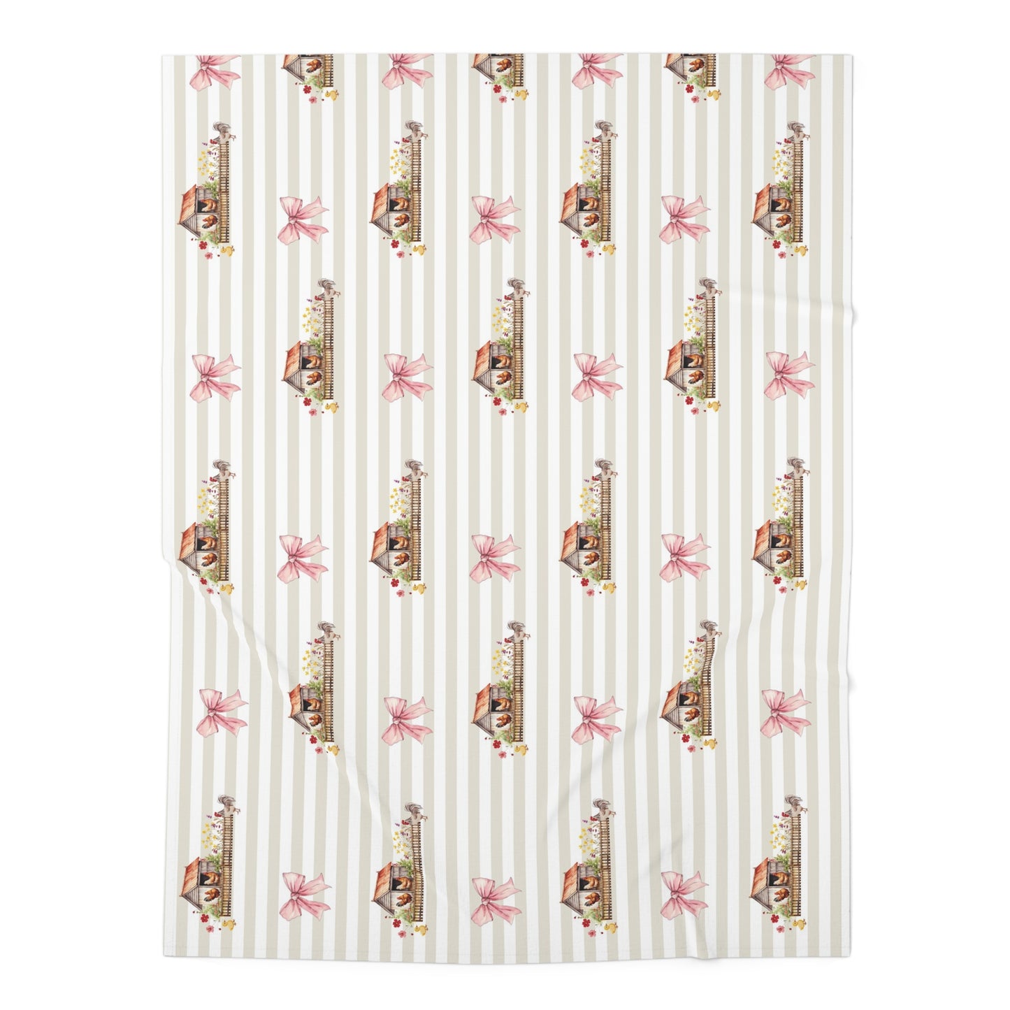 Farmyard Fairytale; Pattern - Baby Swaddle Blanket