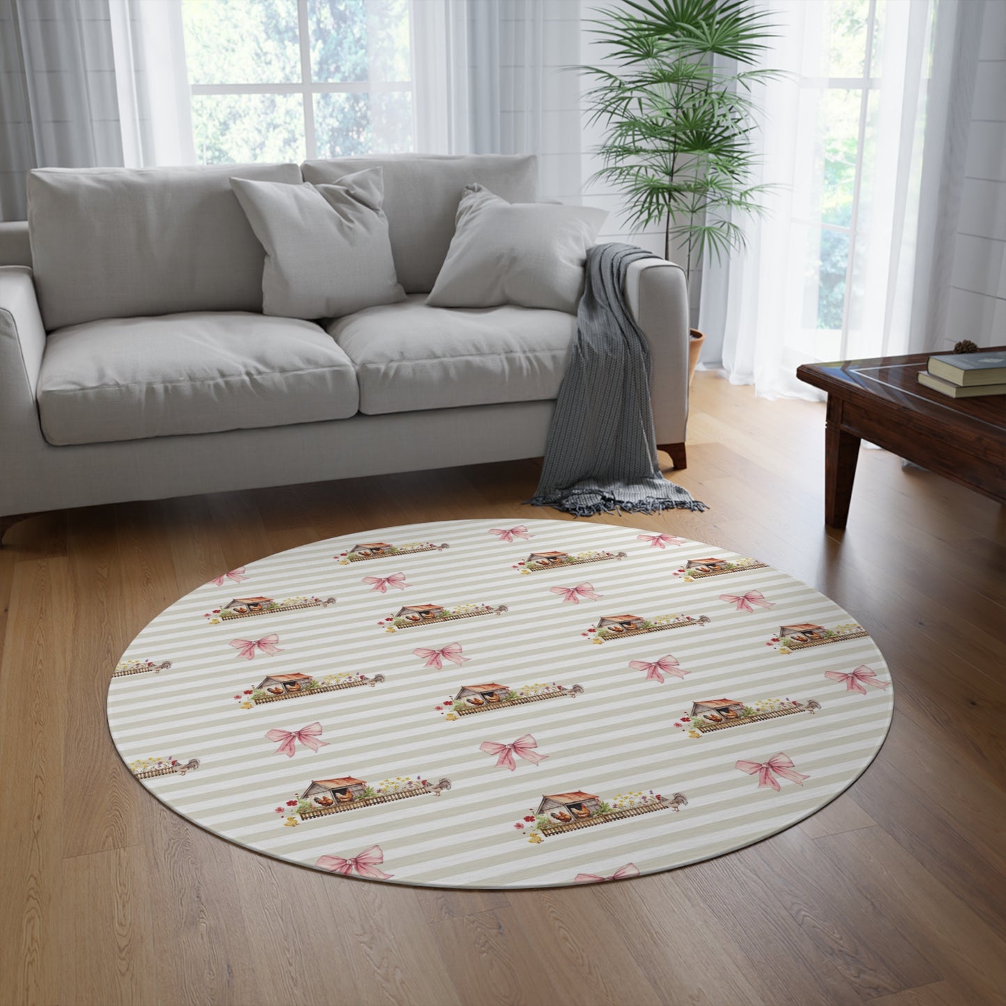 Farmyard Fairytale; Pattern - Round Rug