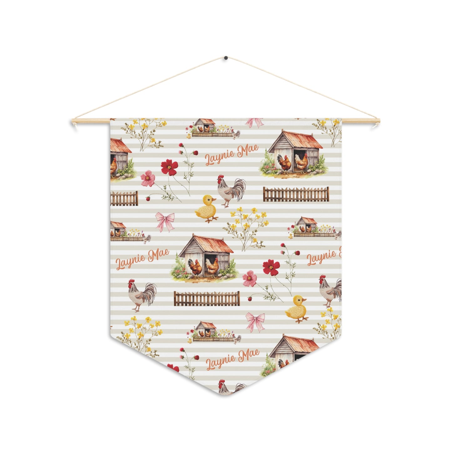 Farmyard Fairytale; Custom Pattern - Pennant