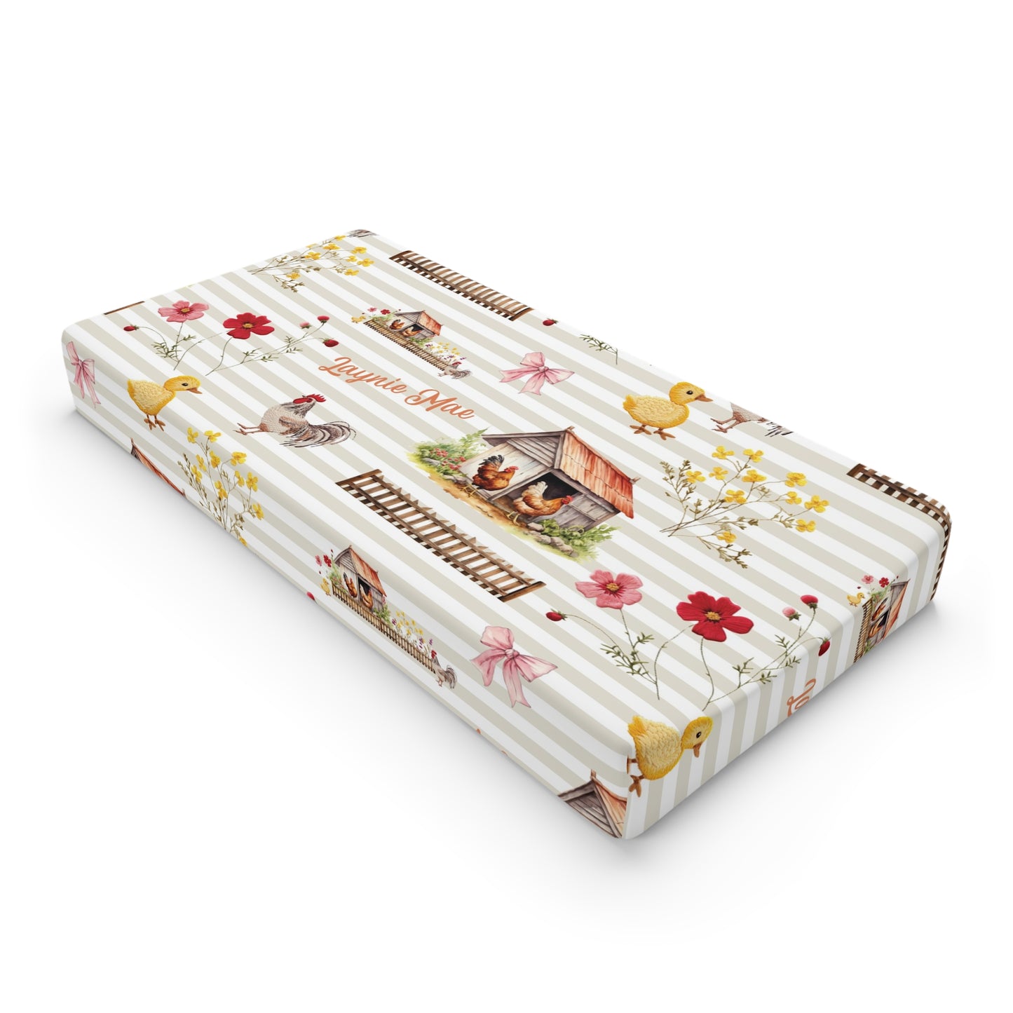 Farmyard Fairytale; Custom Pattern - Baby Changing Pad Cover