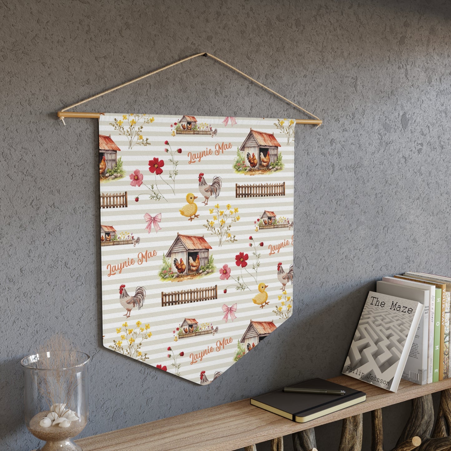 Farmyard Fairytale; Custom Pattern - Pennant