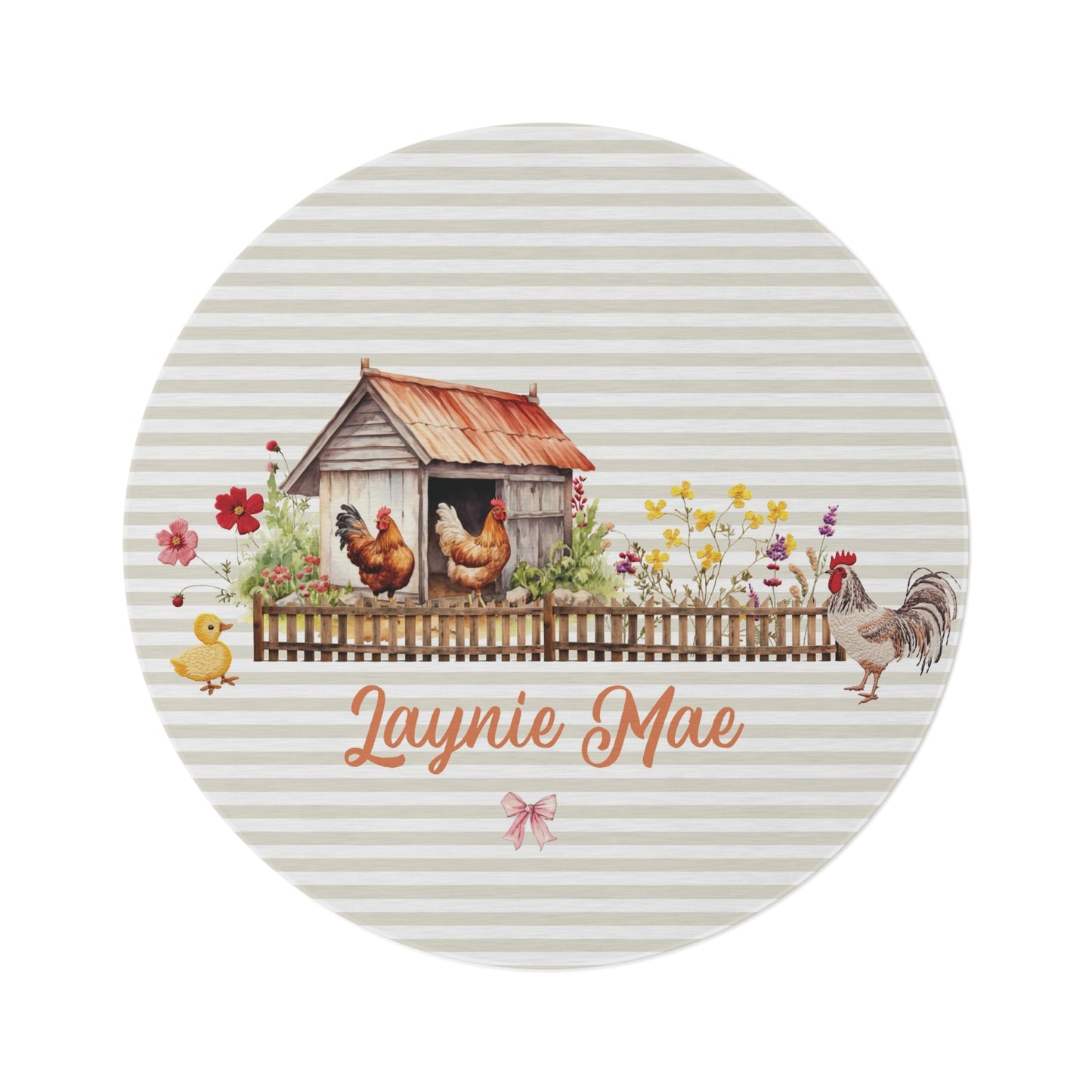 Farmyard Fairytale; Custom - Round Rug