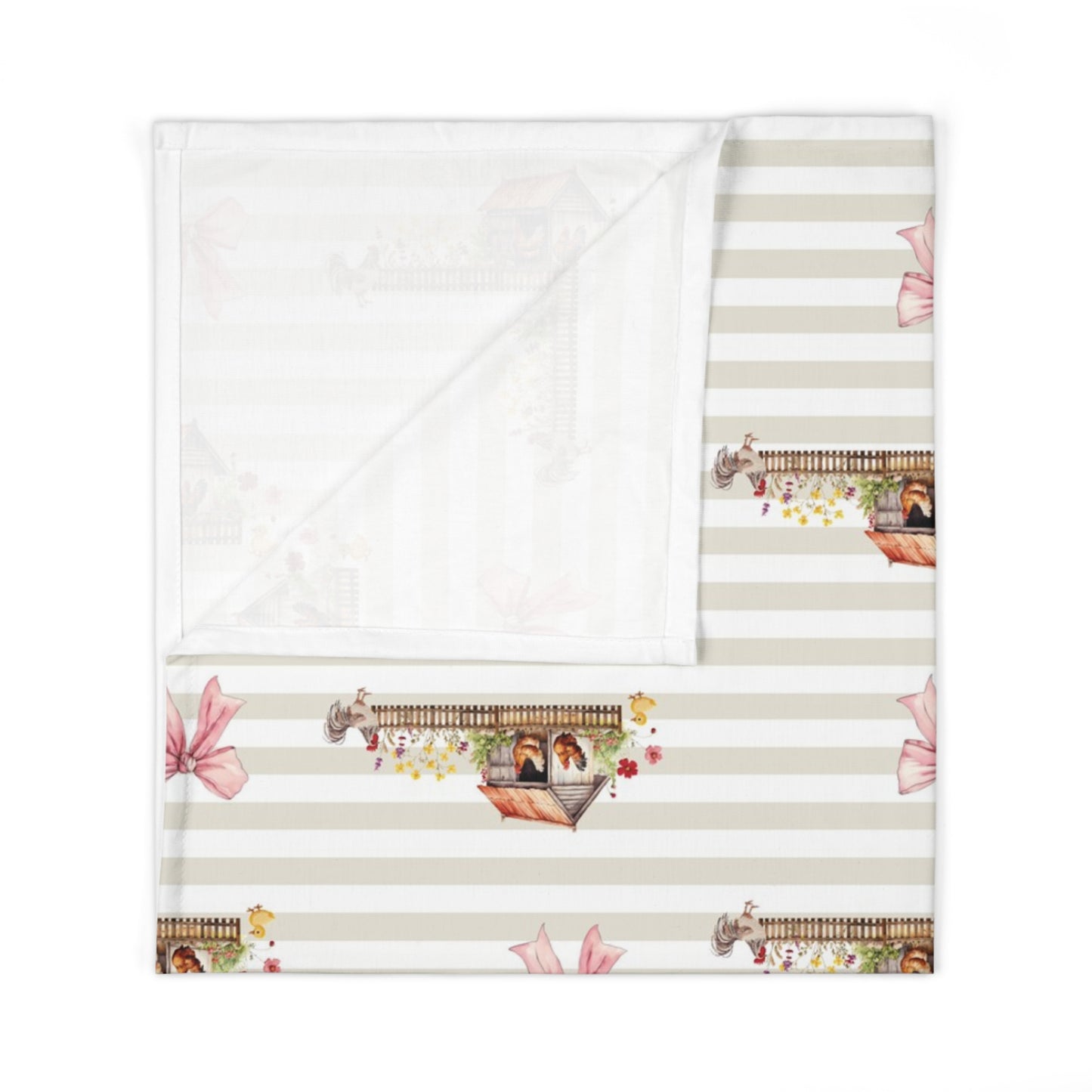 Farmyard Fairytale; Pattern - Baby Swaddle Blanket